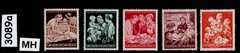 MH Germany stamp set 1943 & 1944 Mother & Children Winter relief WWII #3089a