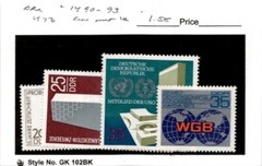 Germany – DDR, Postage Stamp, #1490-1493 Mint LH, 1973 (AC)