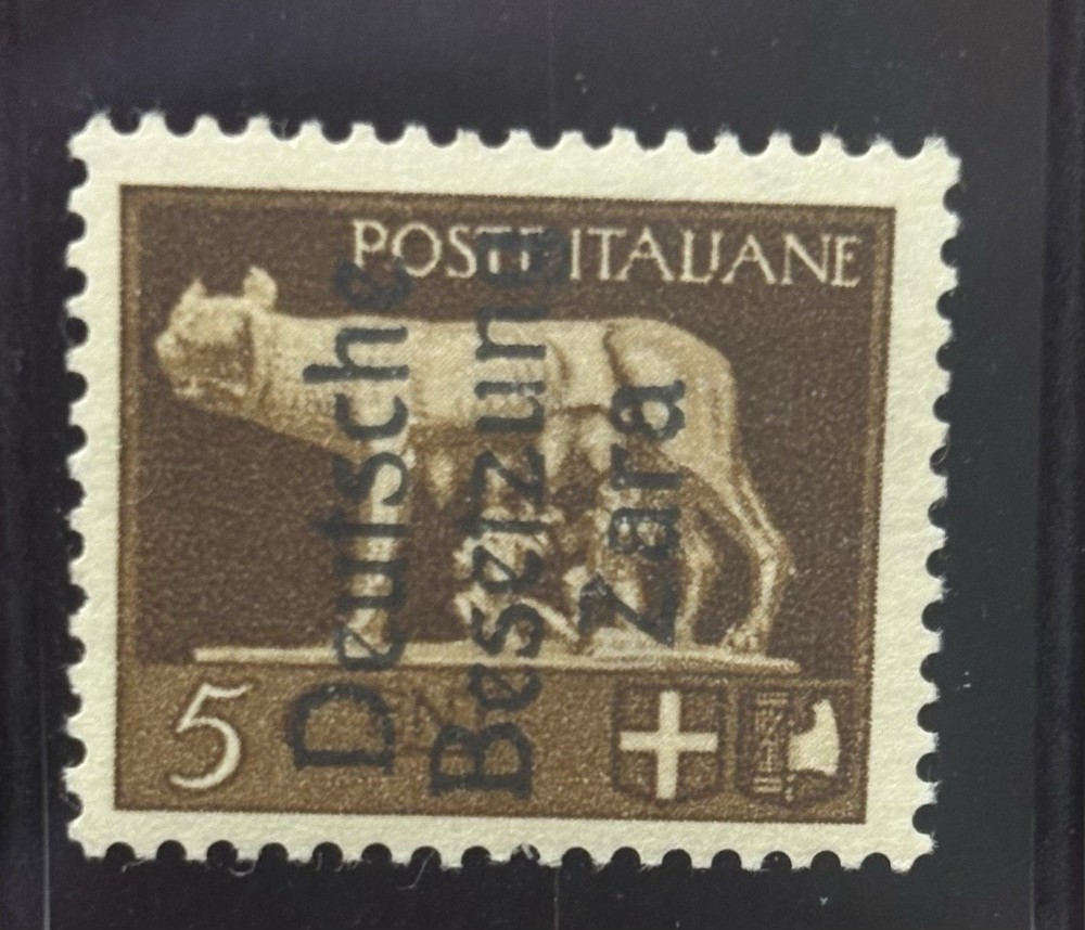 ZARA THIRD REICH WWII OCCUPATION Mi. #1 scarce mint stamp! CV $120.00