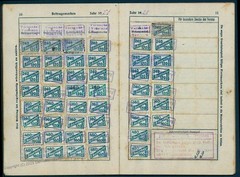 Germany 1920-1923 Inflation 150 Revenue Stamps 13 Billion Marks Bauarbeite 78849