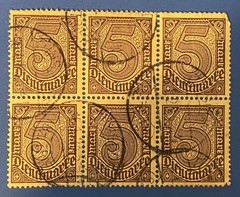 20 Used Postage Stamps from Germany 1920 to 1923