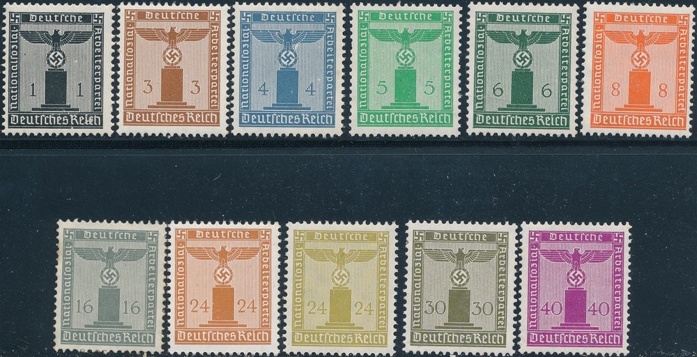 Stamp Germany Official Selection 1938 Dienst WWII War Era Franchise Revenue MNH