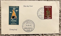 1956 SAAR-MESSE FIRST DAY COVER SAARBRUCKEN