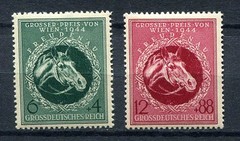 German Reich WW II : Vienna Horse Race set from 1944 – mint NH