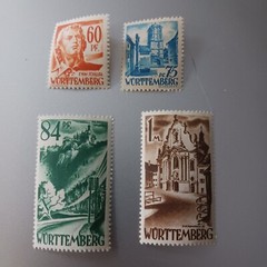 Germany Wurttemberg 1947 Post War Locals Sc#8N1-8N13 MNHOG VF