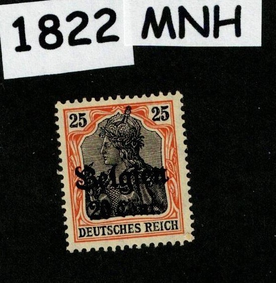 MNH Stamp Sc N17 Germany Occupation WWI 1914-1918 Belgium – Belgien #1822
