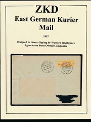 East Germany DDR 1960 ZKD Courier Cover Berlin Orange Label
