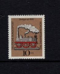 Germany 1969 TIN TOY, LOCOMOTIVE, SC B450 MNH