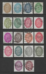 Germany 1927 / 1933 complete set official issues used $ 95.00