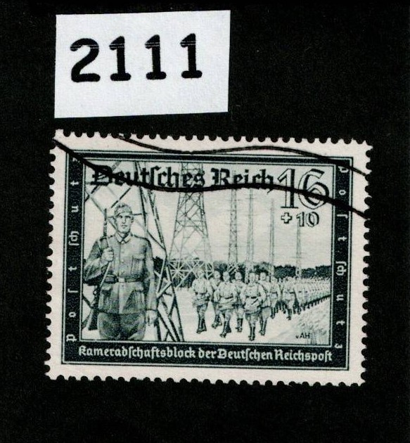Used stamp B156 1939 Postal & Hitler’s Cultural Fund charity Germany #2111