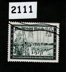 Used stamp B156 1939 Postal & Hitler’s Cultural Fund charity Germany #2111