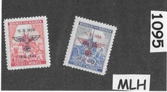 MLH set Sc 60-61 Overprint 1939-1942 Anniversary WWII Occupation of BaM #1095