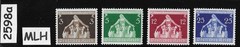 MLH Stamp set Sc 473-476 Mother & Children Germany Third Reich 1936 WWII #2598a