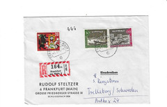 GERMANY (Berlin) Registered Cover sent from Frankfurt am Main to Sweden