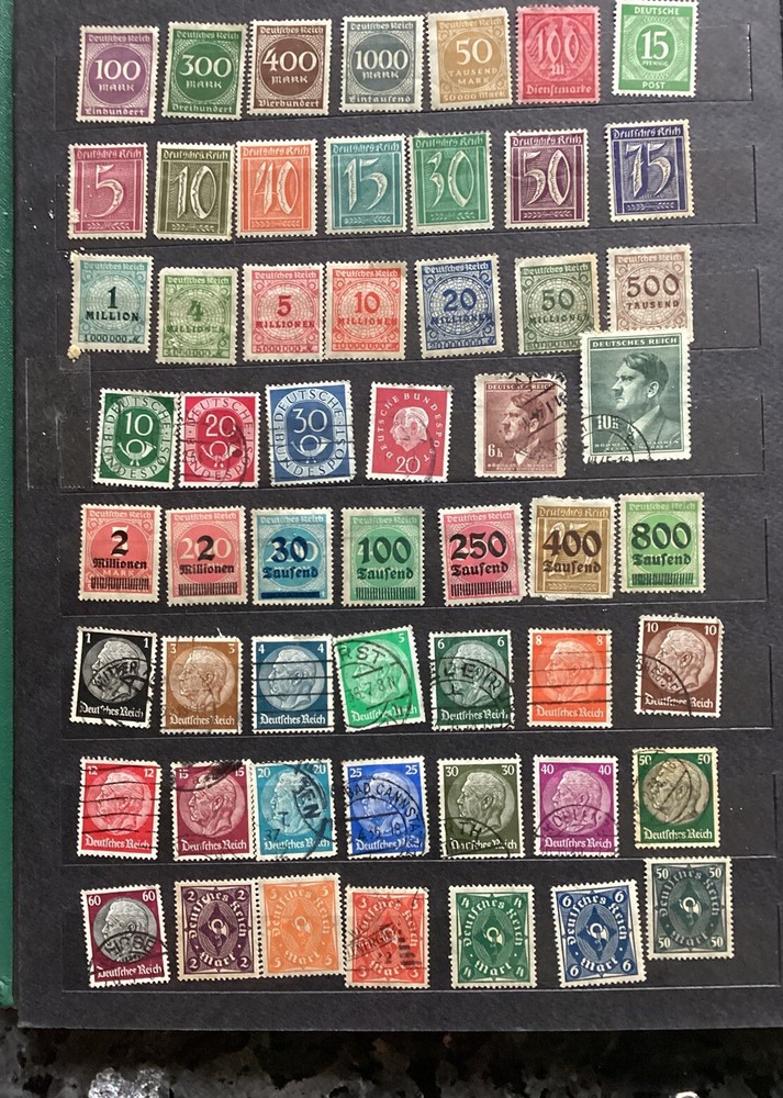 GERMANY 127 DIFFERENT 20th CENTURY STAMPS – SEE 3 PHOTOS & DESCRIPTION