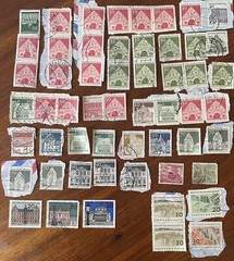 GERMAN DEUTSCHE REICH POST 20 PFN & 1933 President Hindenburg Medallion 600Stamp