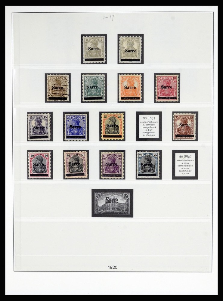 GERMANY SAAR 1920-1959 MNH MH Used Partly Double Lindner Album Stamp Collection