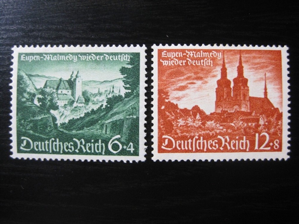 THIRD REICH 1940 mint Eupen Malmedy Annexation stamp set!
