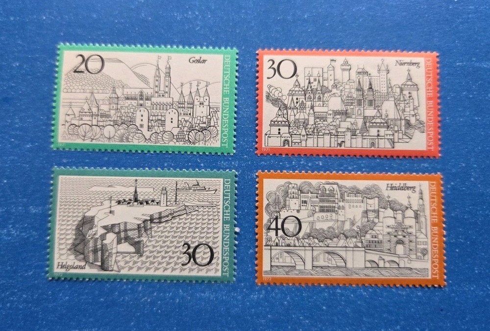 Germany Stamps, Scott 1067-1069A Complete Set MNH