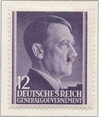 Germany WWII General Government 1941 12gr Perf 14×14 1/4 MH* A30P40F45320