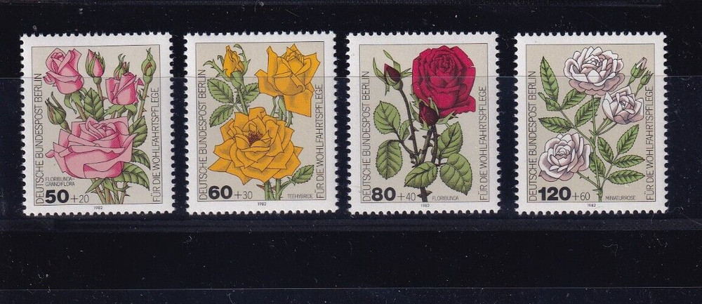 Berlin MNH ** 680-3 9NB193-6 Flowers set