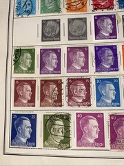 GERMANY ~several (100) German Stamps ~ c.1920’s Full Page 2 Side