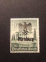 Germany WWII propaganda fantasy overprint (NURNBERG) 6+4 Rpf. MNH /s1 #525