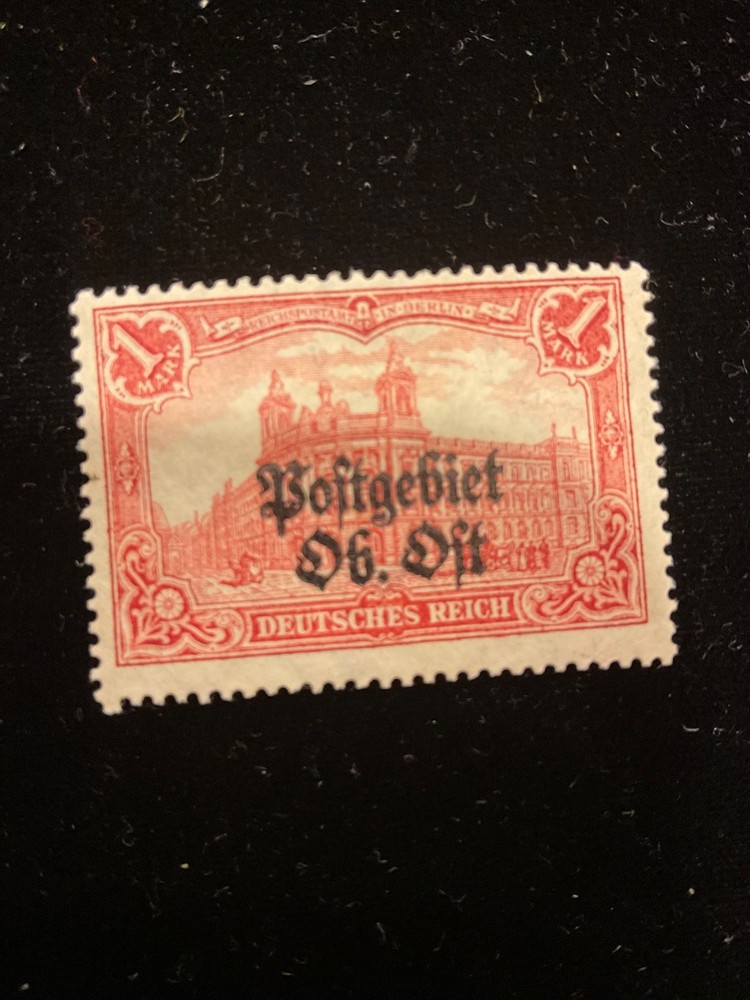 Russia 1916 WW 1 German occupation 1 Mark issue