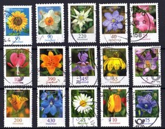 W1658 GERMANY an useful collection of flower stamps used