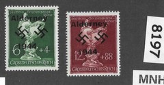 MNH stamp set B286-287 Modern Fantasy Overprints Dresden Goldsmith society #8197