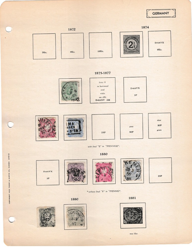 Classic Germany Collection on Album Pages. See description. 01182046