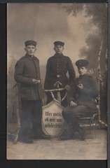 ✔️ GERMANY REICH WWI SOLDIERS EXCELLENT RARE AGED MILITARY POSTCARD