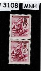 MNH Stamps B12 1942 Germany WWII / Red Cross Nurse with Wounded soldier #3108