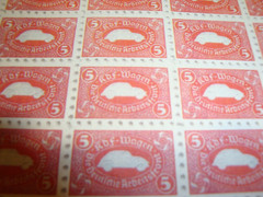 Stamp Germany WW2 Sheet Forgery / Replica Reich KdF Volkswagen – Nazi Swastika