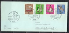 Germany 1969 FDC Mi 604-607 Sc B450-B453 .Tin Toys .Kulumbach