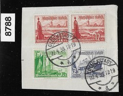#8788 Germany 1937 Winter Relief / Boats Ships Gluckstadt Germany cancel