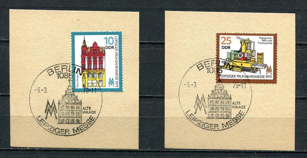 Germany – DDR : Leipzig spring fair set from 1979 – fancy first day cancels