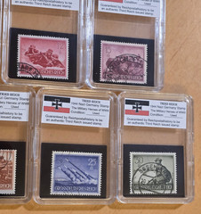 WW2 WWII Third Reich Nazi Germany Military War heroes battle Stamps complete set