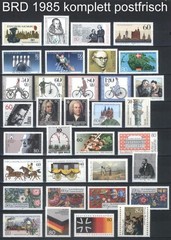 West-Germany / FRG / BRD Complete Yearsets 1980-1989 MNH Stamps, Mi. 1033-1443