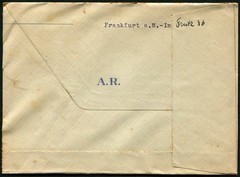Germany Frankfurt to Ulm Deutsches Reich Cover Postage 1942 WWII Europe