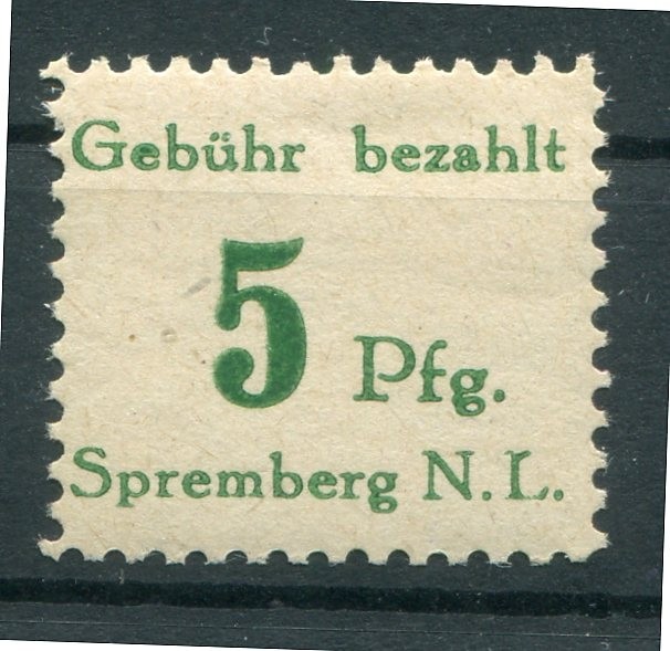 Local Spremberg 3 Pfvii Variety MNH Mint (Z9067