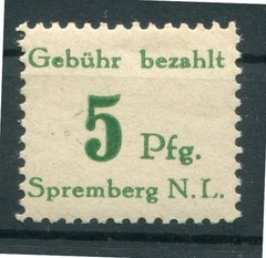 Local Spremberg 3 Pfvii Variety MNH Mint (Z9067