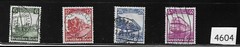 Complete stamp set / 1935 Historic Vintage TRAINS / Third Reich era Germany