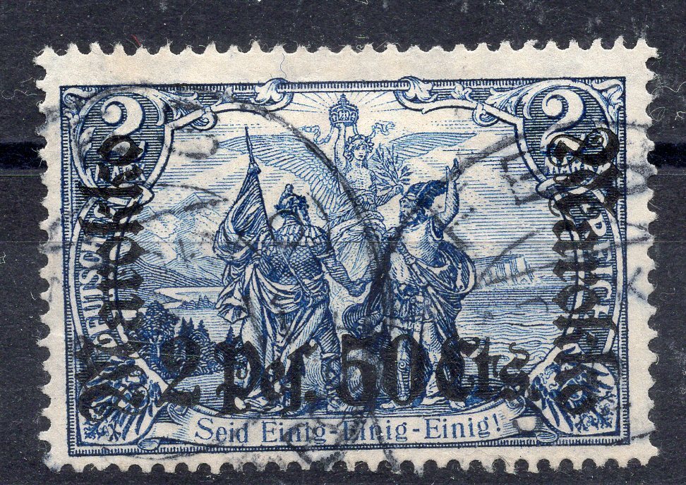 Morocco 1911 „kk“ the 2 Peseta 50 VF ++ used, FES , KK, no faults, beauty