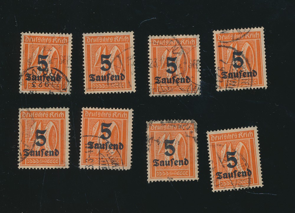 GERMANY – 1903 LOT OL1-OL8 – SET OF 8