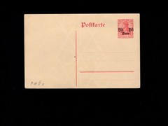 Germany Office in Turkey 20para Overprint 10pf Germania Postkarte Postal Card 4i