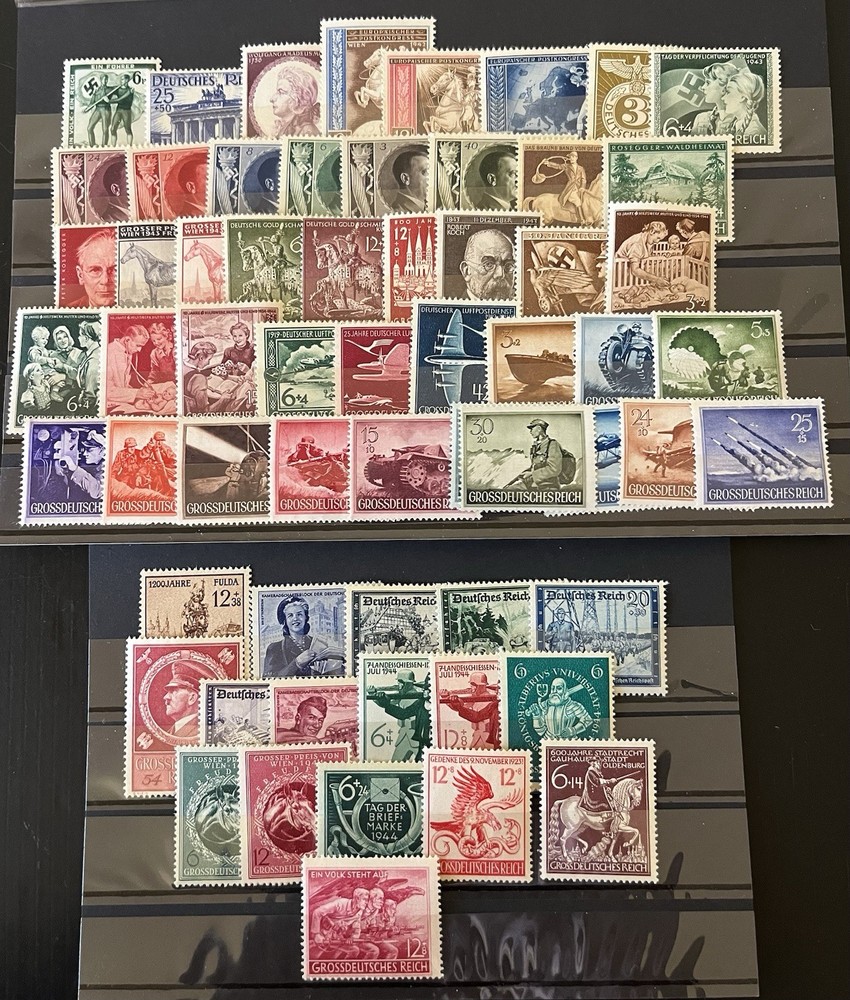 GERMANY – DEUTSCHES REICH – WWII – Collection of MNH Stamps