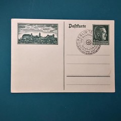 German THIRD REICH post card / with stamp 1938 Berlin WW2 World War II