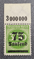 Stamp Germany Deutsches Reich 75 000 Mark 1923 Mi. Nr. 286 [🇩🇪37425]