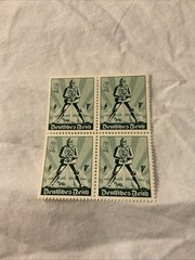 Germany -1940-Scott #B171 ARMED WARRIOR-SEMI POSTAL-BLOCK of 4 Stamps – MNH